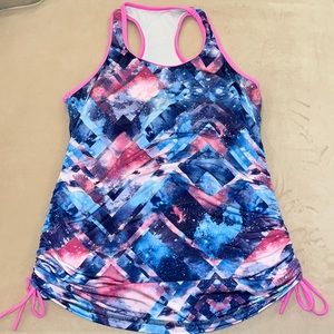 Sofibella Racerback Galaxy Tank - Size M